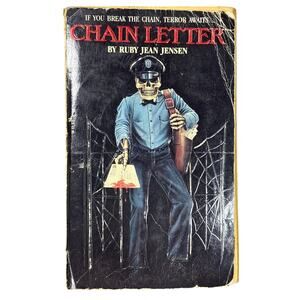 CHAIN LETTER Ruby Jean Jensen 1987 Vintage Zebra Horror Paperback 1st Printing